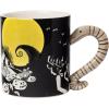 Silver Buffalo Disney Tim Burton’s Nightmare Before Christmas “Forever and Always” Featuring Jack Skellington and Sally Double Walled Stainless Steel Tumbler with Straw, 22 Ounces(3D Sculpted Snake Handle (20 Ounces))