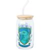 Silver Buffalo Disney Villains Featuring Scar, Maleficent, Ursula, Evil Queen, and Hades Chrome Glass Jar Tumbler with Bamboo Lid and Glass Straw, 16 Ounces(Harry Potter Ravenclaw)