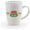 Silver Buffalo Friends Central Perk Smelly Cat Large Ceramic Camper-Style Coffee Mug for Cappuccino, Latte, Hot Cocoa or Hot Tea, 20 Ounces(16oz Central Perk Logo Rim Mug)