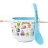 Silver Buffalo Harry Potter Icons Ceramic Ramen Noodle Rice Bowl with Chopsticks, Microwave Safe, 20 Ounces(Harry Potter Iconic Icons Spoon)