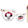 Silver Buffalo Harry Potter Icons Ceramic Ramen Noodle Rice Bowl with Chopsticks, Microwave Safe, 20 Ounces(IT Pennywise Time to Float)
