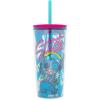 Silver Buffalo Lilo and Stitch Jamming 20oz Spill Resistant Plastic Tumbler