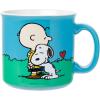 Silver Buffalo Peanuts Snoopy and Woodstock Get Cozy Ceramic Camper Mug, 20 Ounces(Peanuts Be the Person Your Dog Thinks You Are)