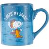 Silver Buffalo Peanuts Snoopy and Woodstock Get Cozy Ceramic Camper Mug, 20 Ounces(Peanuts Snoopy I Need My Space)
