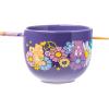 Silver Buffalo Pokemon Pokeball Ceramic Ramen Noodle Bowl with Chopsticks, Microwave Safe, 20 Ounces(Care Bears Groovy Flower Power)