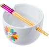 Silver Buffalo Pokemon Pokeball Ceramic Ramen Noodle Bowl with Chopsticks, Microwave Safe, 20 Ounces(Crayola)