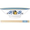 Silver Buffalo Pokemon Pokeball Ceramic Ramen Noodle Bowl with Chopsticks, Microwave Safe, 20 Ounces(Pikachu Wagara Japanese Art (Big))