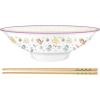 Silver Buffalo Pokemon Pokeball Ceramic Ramen Noodle Bowl with Chopsticks, Microwave Safe, 20 Ounces(Pokemon Cafe Food and Character Pattern (Big))