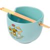 Silver Buffalo Pokemon Pokeball Ceramic Ramen Noodle Bowl with Chopsticks, Microwave Safe, 20 Ounces(Scooby Doo Scooby Snacks)