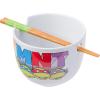 Silver Buffalo Pokemon Pokeball Ceramic Ramen Noodle Bowl with Chopsticks, Microwave Safe, 20 Ounces(Teenage Mutant Ninja Turtles)