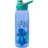 Silver Buffalo Pokémon Skate Graffiti Electrifying Pikachu Water Bottle with Screw-On Lid, 28 Ounces(Cute Stitch Ohana)