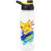 Silver Buffalo Pokémon Skate Graffiti Electrifying Pikachu Water Bottle with Screw-On Lid, 28 Ounces(Pokemon Electrifying Pikachu)
