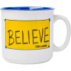 Silver Buffalo Ted Lasso Believe Ceramic Camper-Style Coffee Mug, 20 Ounces(Care Bears Hearts and Stars)