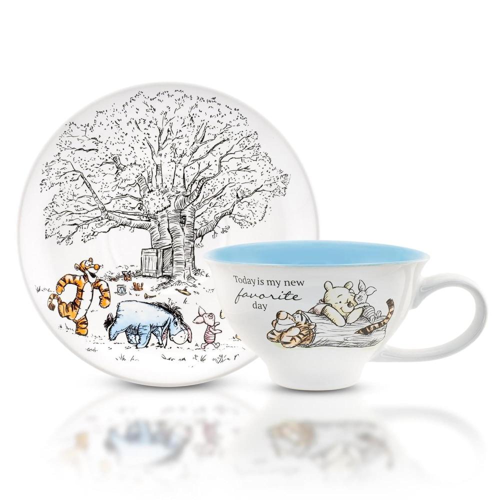imageSilver Buffalo Alice in Wonderland Oh My Boxed Ceramic Teacup and Saucer 12 OuncesDisney Winnie the Pooh