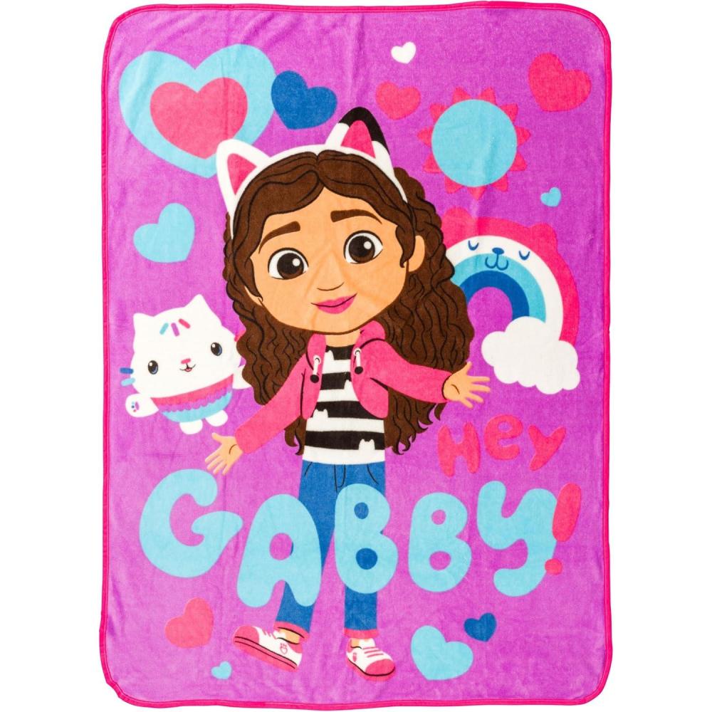 imageSilver Buffalo Care Bears Plush Fleece Throw Blanket 45quot x 60quot 250 GSMGabbys Dollhouse