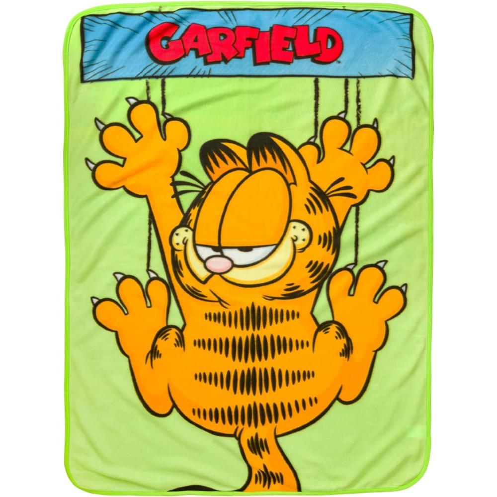 imageSilver Buffalo Care Bears Plush Fleece Throw Blanket 45quot x 60quot 250 GSMGarfield Hanging on