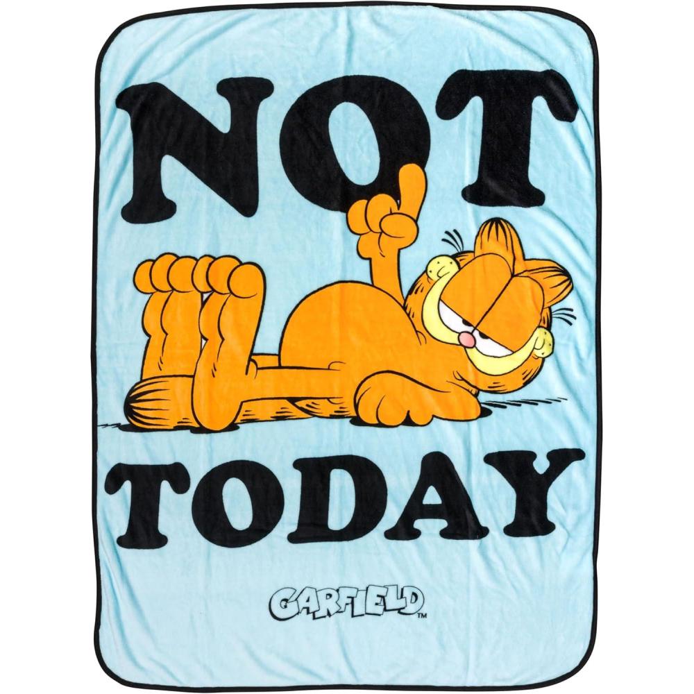 imageSilver Buffalo Care Bears Plush Fleece Throw Blanket 45quot x 60quot 250 GSMGarfield Not Today