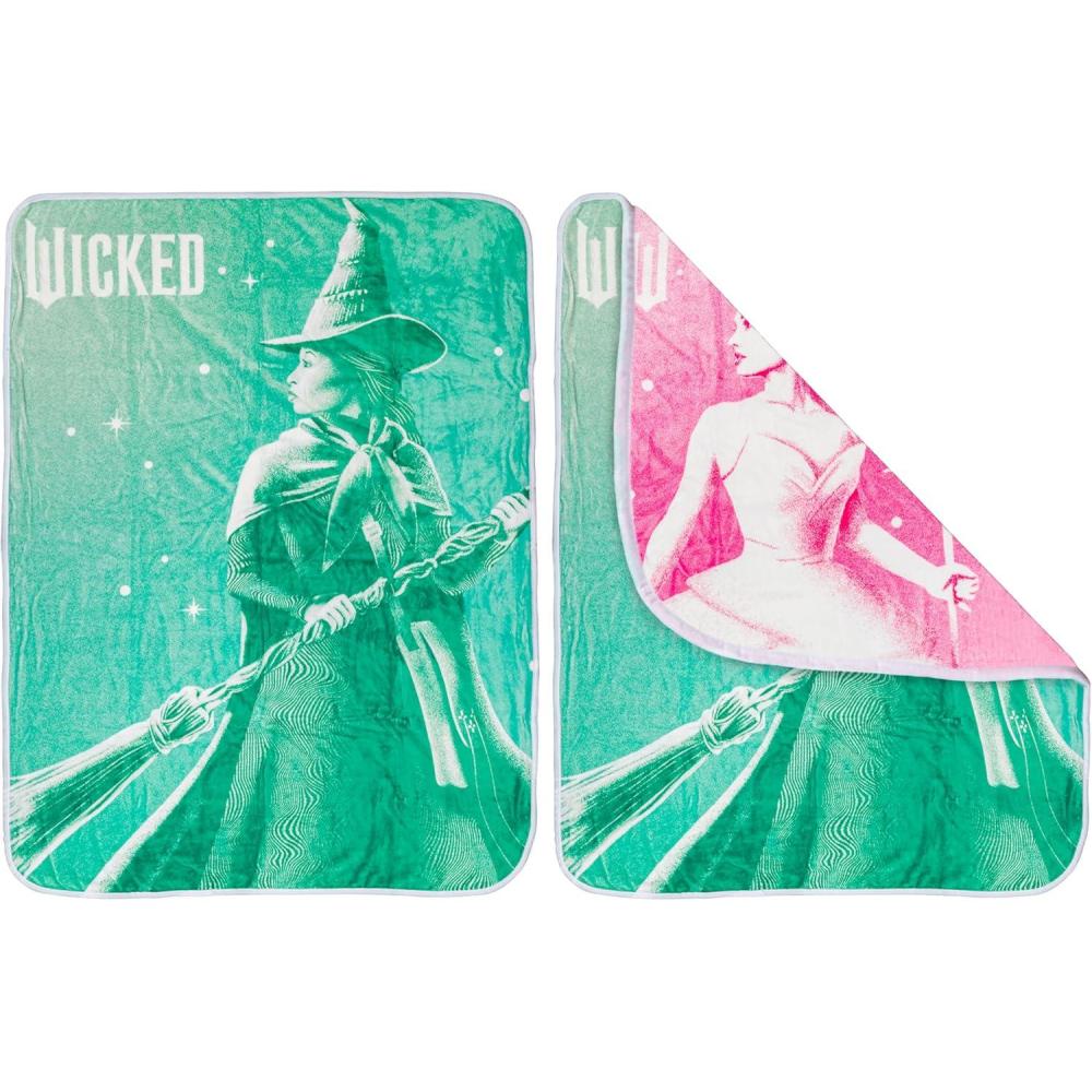 imageSilver Buffalo Care Bears Plush Fleece Throw Blanket 45quot x 60quot 250 GSMWicked Featuring Glinda and Elphaba