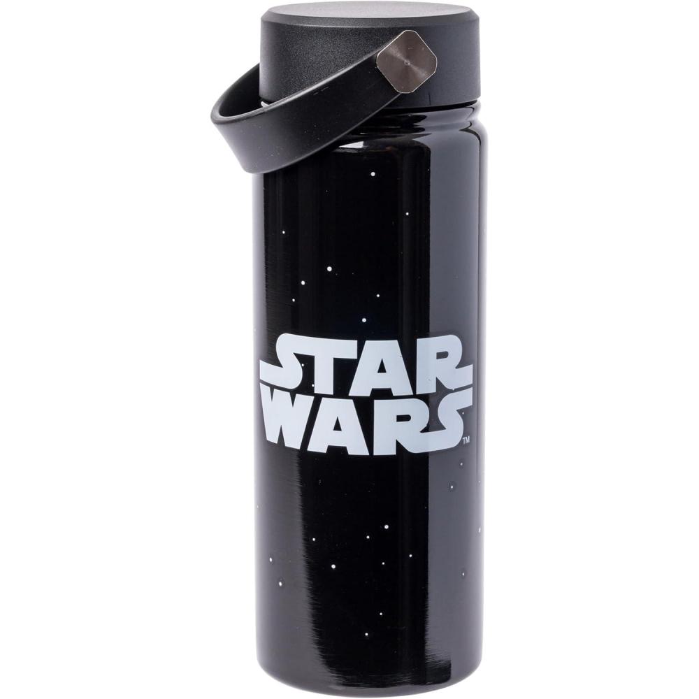 imageSilver Buffalo Disney Lilo and Stitch Aloha Stainless Steel Water Bottle with Swivel Handle 20 OuncesStar Wars