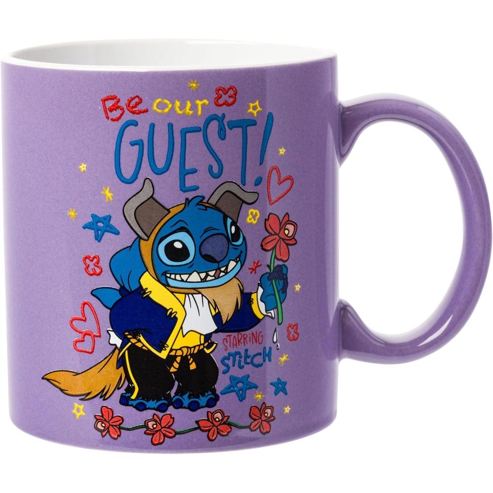 imageSilver Buffalo Disney Lilo and Stitch Beauty and the Beast Costume Be Our Guest Ceramic Mug 20 OuncesBe Our Guest 20 Ounces