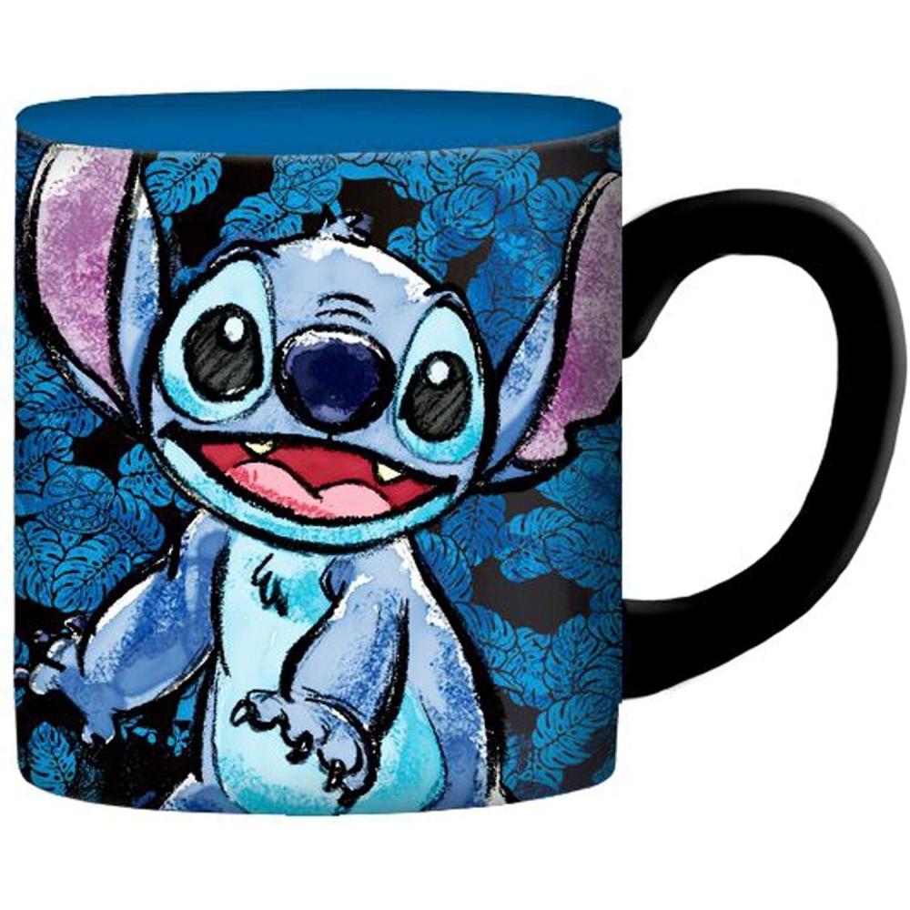 imageSilver Buffalo Disney Lilo and Stitch Beauty and the Beast Costume Be Our Guest Ceramic Mug 20 OuncesHappy Sketch Glitter 14 Ounces