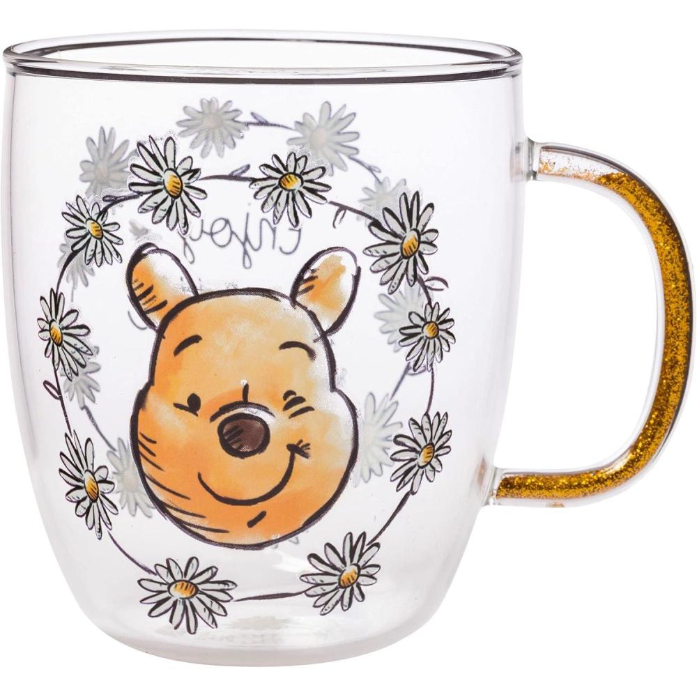 imageSilver Buffalo Disney Nightmare Before Christmas Forever and Always Glitter Handle Glass Mug 14 OuncesWinnie the Pooh