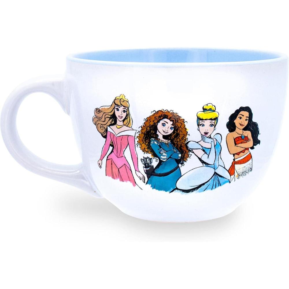 imageSilver Buffalo Disney Princess Adventure Begins Here Ceramic Soup Mug 24 Ounces