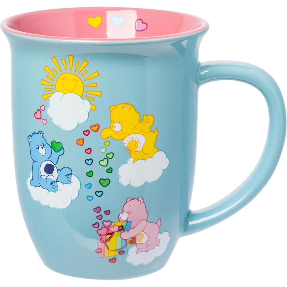 imageSilver Buffalo Disney Princess Mystic Tarot Card Featuring Cinderella Ariel Tiana and Belle Ceramic Camper Mug 20 OuncesBlueMulti