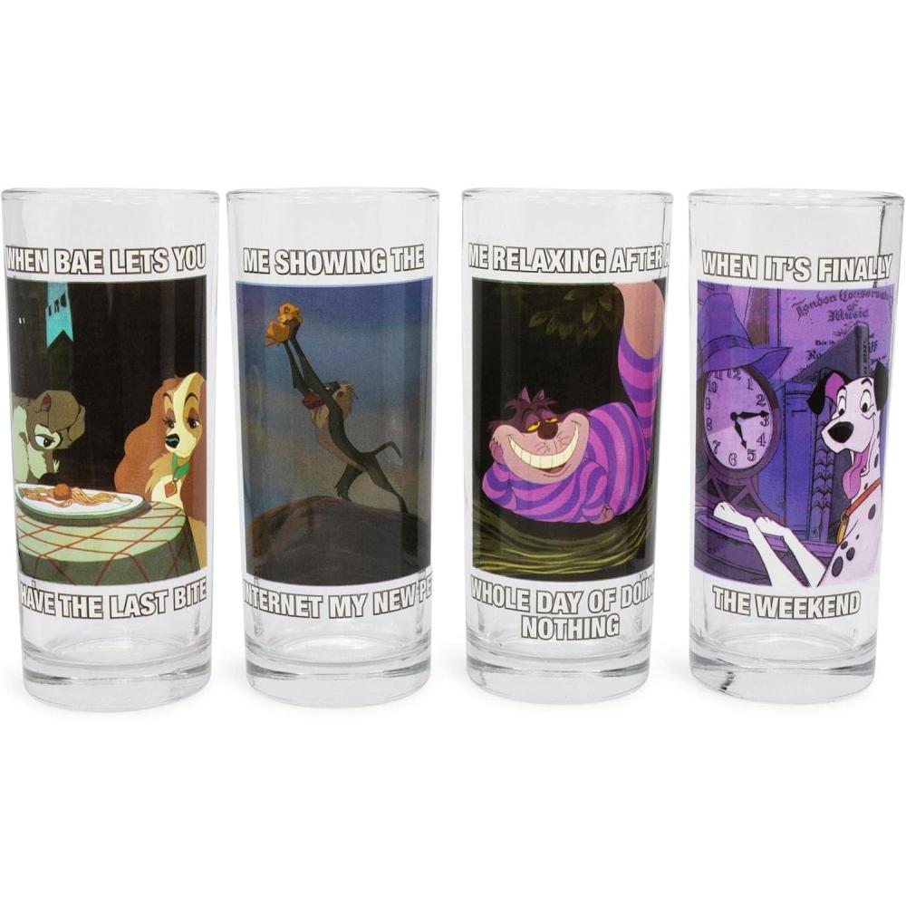 imageSilver Buffalo Disney Tim Burton Nightmare Before Christmas Day of the Dead Design 4 Pack Tumbler Glass Set 10 OuncesSanrio Hello Kitty