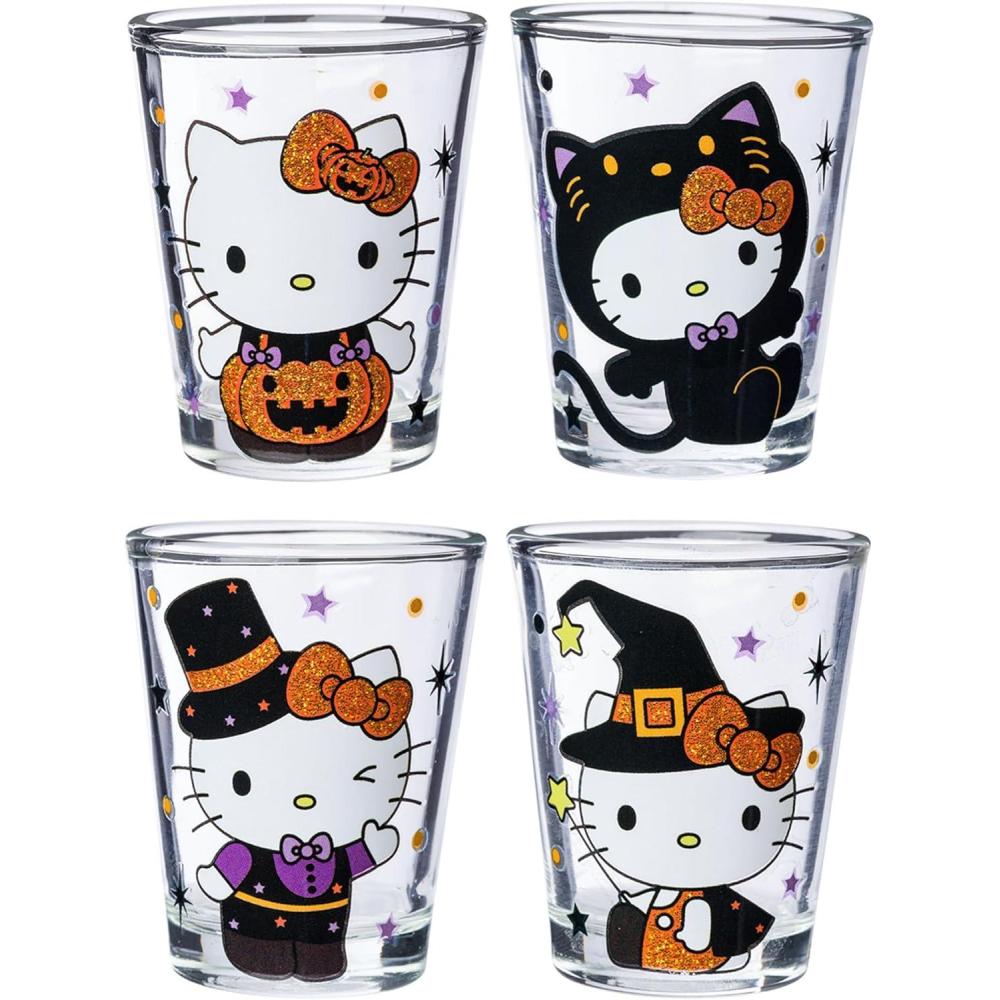 imageSilver Buffalo Disney Vintage Minnie Mouse 4 Pack Mini Glasses Set 15 OunceHello Kitty Glitter Halloween Costumes