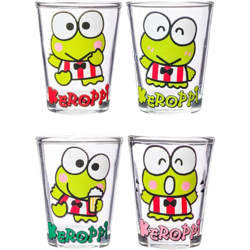 imageSilver Buffalo Disney Vintage Minnie Mouse 4 Pack Mini Glasses Set 15 OunceKeroppi Poses