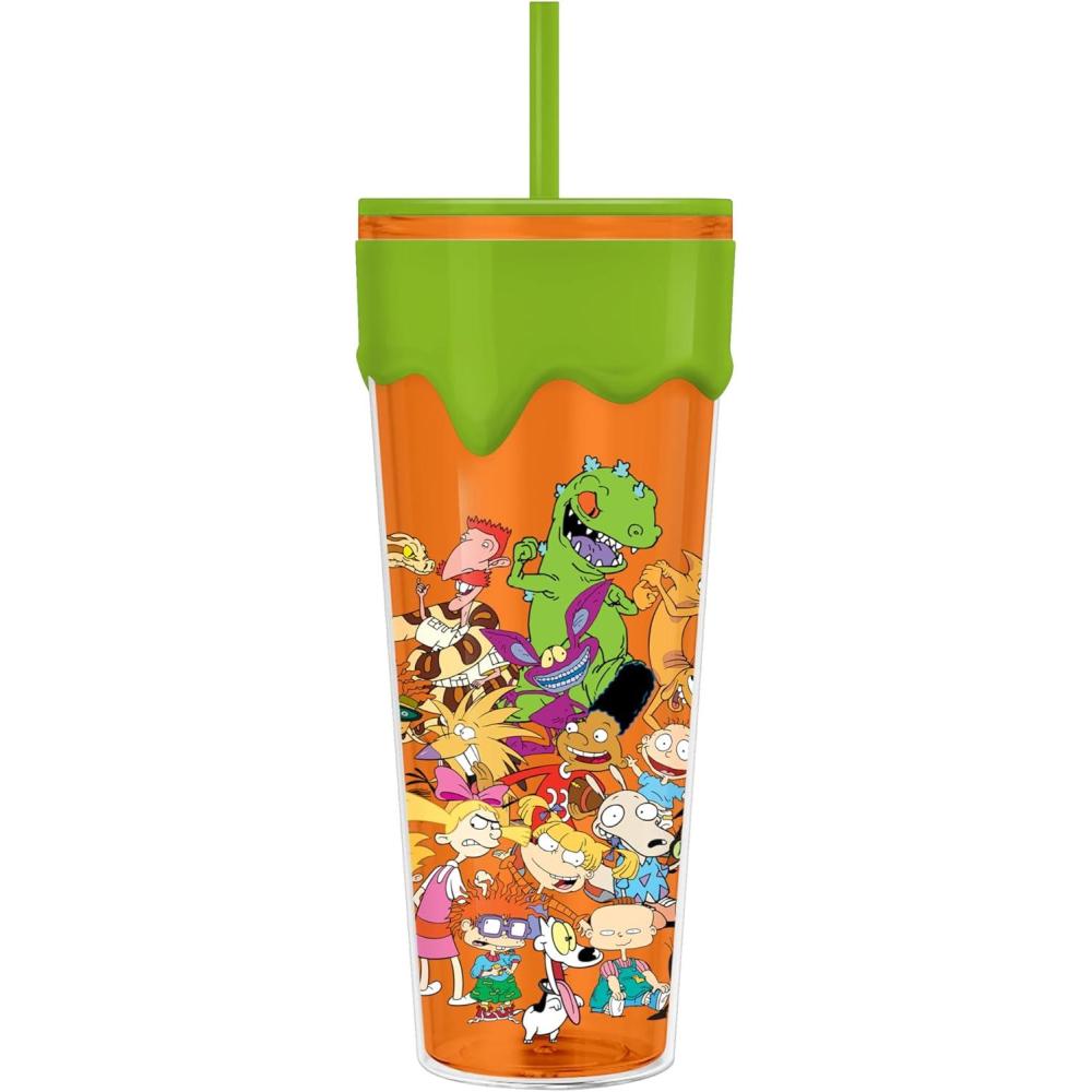 imageSilver Buffalo Disney Winnie the Pooh Eating Honey with Bees 3D Sculpted Drip Tumbler 26 OuncesNickelodeon 90 Nostalgic Cartoons