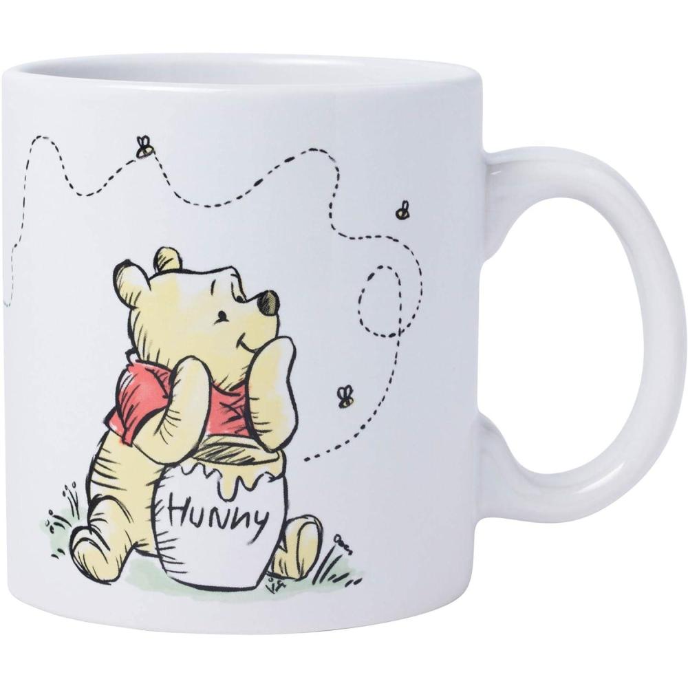 imageSilver Buffalo Disney Winnie the Pooh Fall Leaves Pattern Ceramic Camper Mug 20 OuncesCeramic Mug 20 Ounces