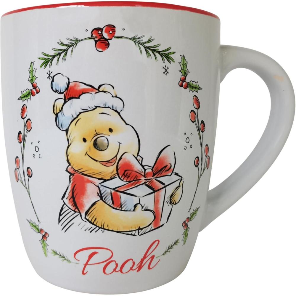 imageSilver Buffalo Disney Winnie the Pooh Fall Leaves Pattern Ceramic Camper Mug 20 OuncesJumbo Ceramic Mug 25 Ounces
