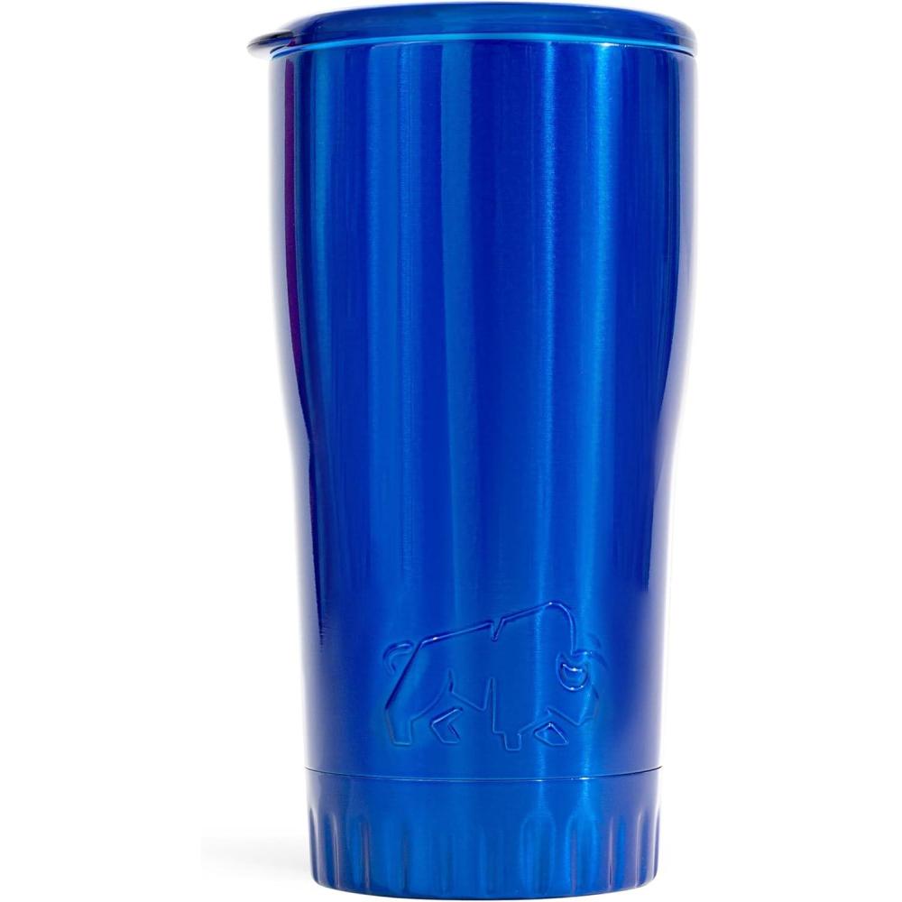 imageSilver Buffalo Double Walled Vacuum Insulated Stainless Steel Water Bottle 20ounce Rose GoldBlue