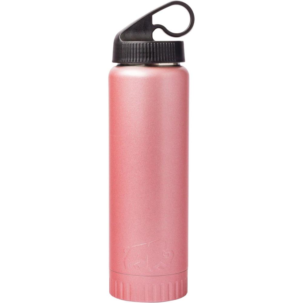 imageSilver Buffalo Double Walled Vacuum Insulated Stainless Steel Water Bottle 20ounce Rose GoldWater Bottle  Rose Gold