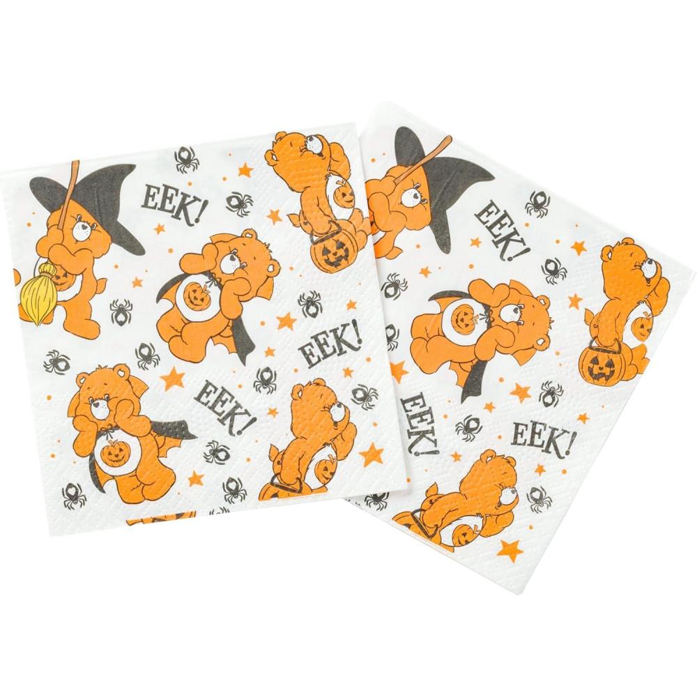 imageSilver Buffalo Friday the 13th 32 Pack Partyware Disposable Paper Plates and NapkinsCare Bears Trick or Sweet Bear Halloween 40 Pack