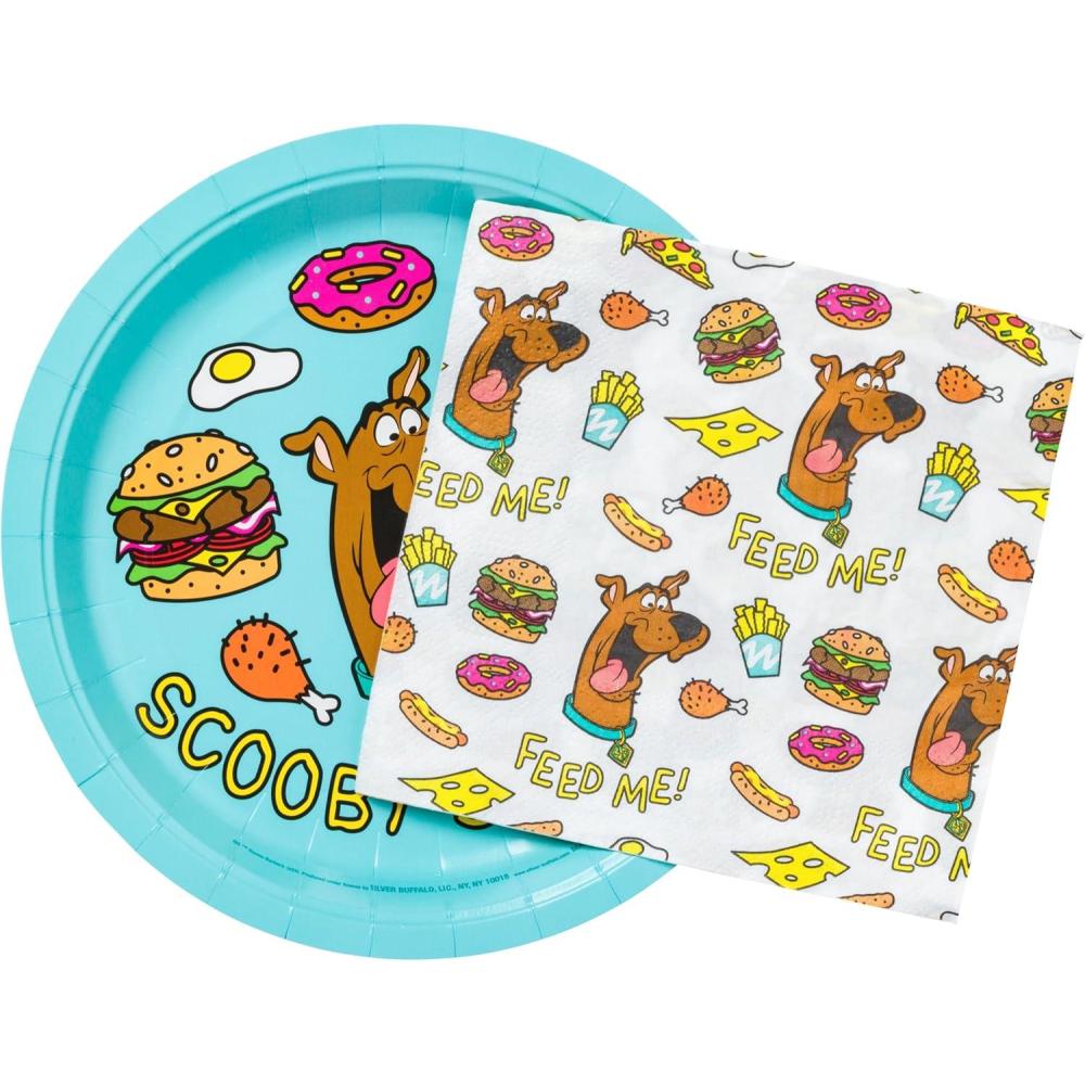 imageSilver Buffalo Friday the 13th 32 Pack Partyware Disposable Paper Plates and NapkinsScooby Doo 32 Pack