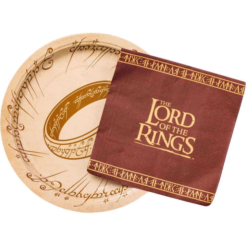 imageSilver Buffalo Friday the 13th 32 Pack Partyware Disposable Paper Plates and NapkinsThe Lord of the Rings 32 Pack