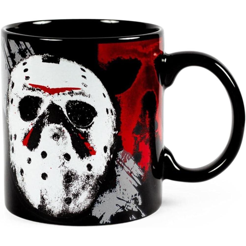 imageSilver Buffalo Friday the 13th Wish It Was Friday 20oz Ceramic Mug