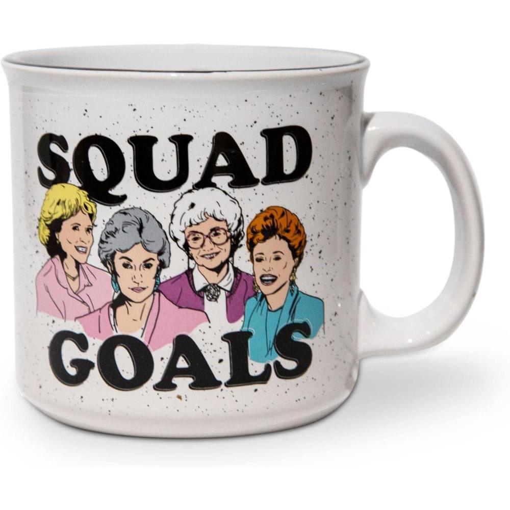 imageSilver Buffalo Golden Girls Squad Goals Group Ceramic Camper Mug 20 Ounces 20oz Squad Goals 1 Count Pack of 120oz Squad Goals