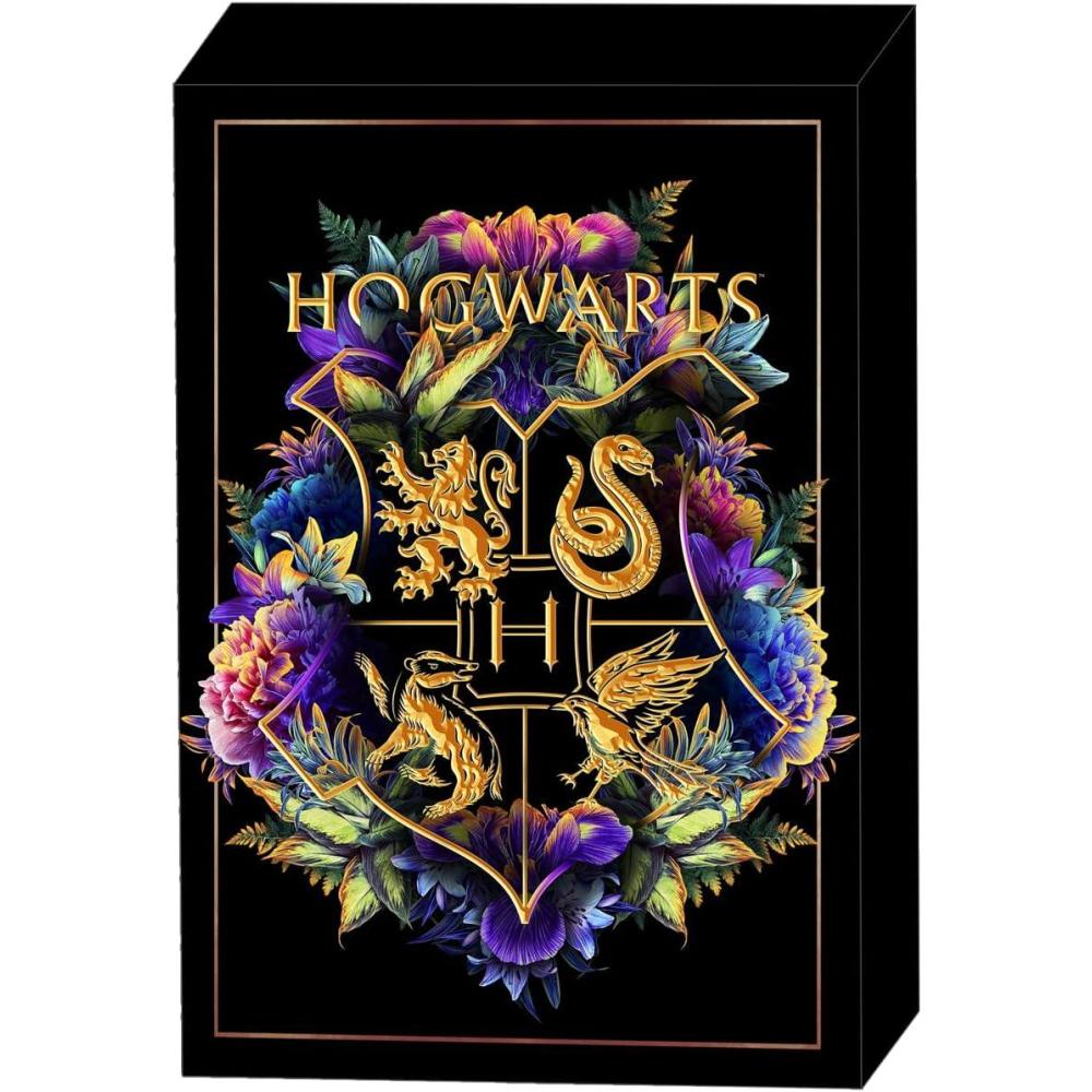 imageSilver Buffalo Harry Potter Hogwarts Crest 5quot x 7quot x15quot Box Sign Wall Art