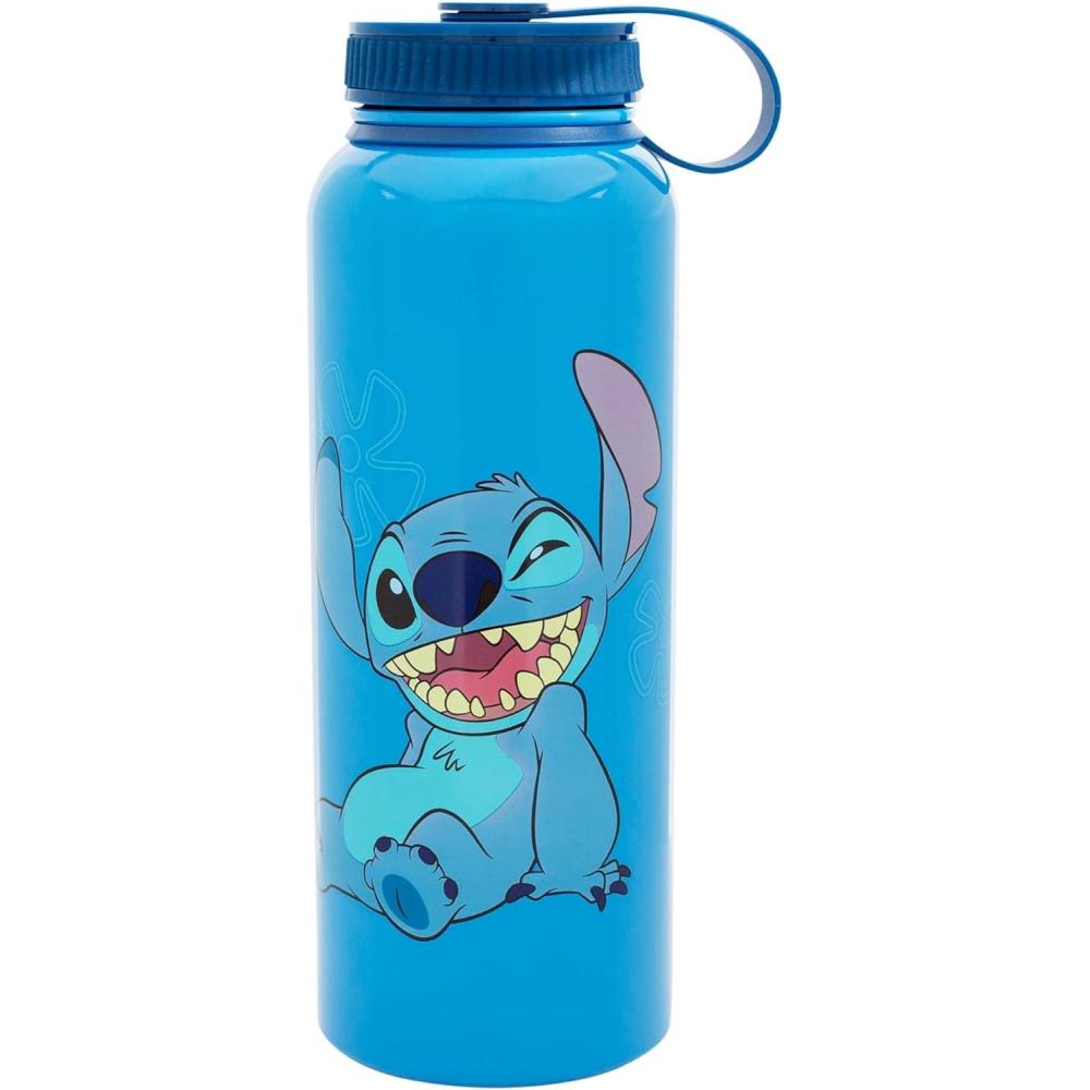 imageSilver Buffalo Harry Potter Hogwarts Stainless Steel Water bottle with Strap 27OuncesOhana Means Family
