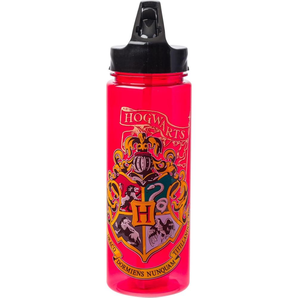 imageSilver Buffalo Harry Potter Movie 18 Shield with Flag Tritan Water Bottle 20Ounces