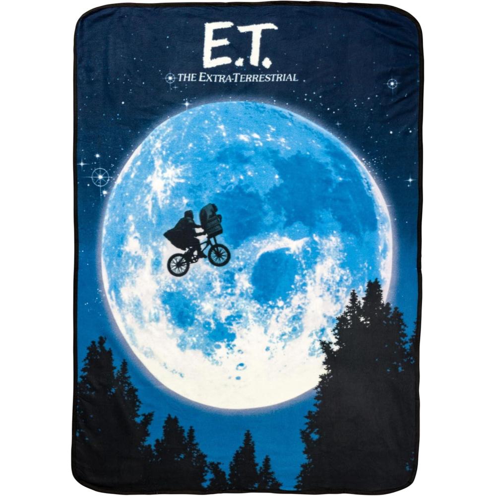 imageSilver Buffalo MGM The Amityville Horror Home Sweet Home Screen Print Plush Raschel Throw Blanket 45quot x 60quotEt Moon Bicycle