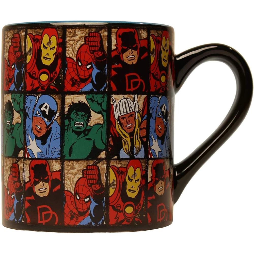imageSilver Buffalo Marvel Deadpool Nerdin Since the 90s Ceramic Camper Mug 20 OuncesMarvel Comics Grid
