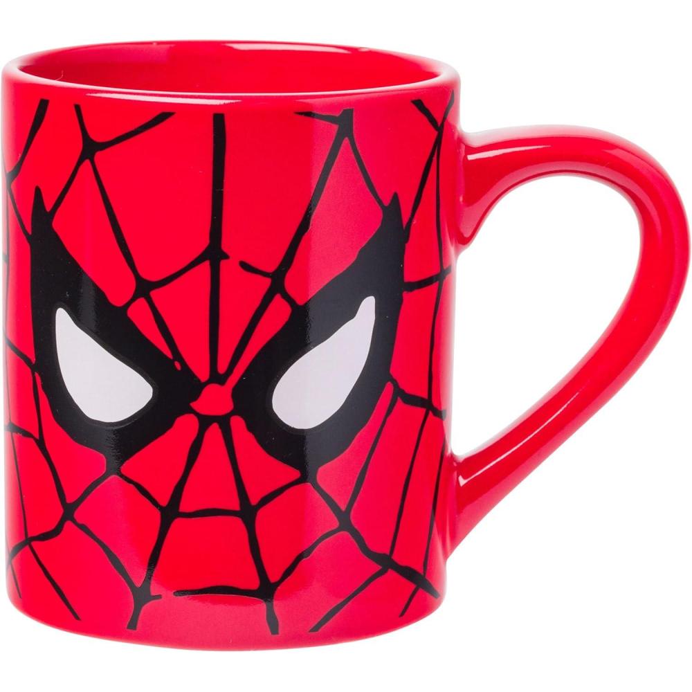 imageSilver Buffalo Marvel Deadpool Nerdin Since the 90s Ceramic Camper Mug 20 OuncesSpiderMan Eyes