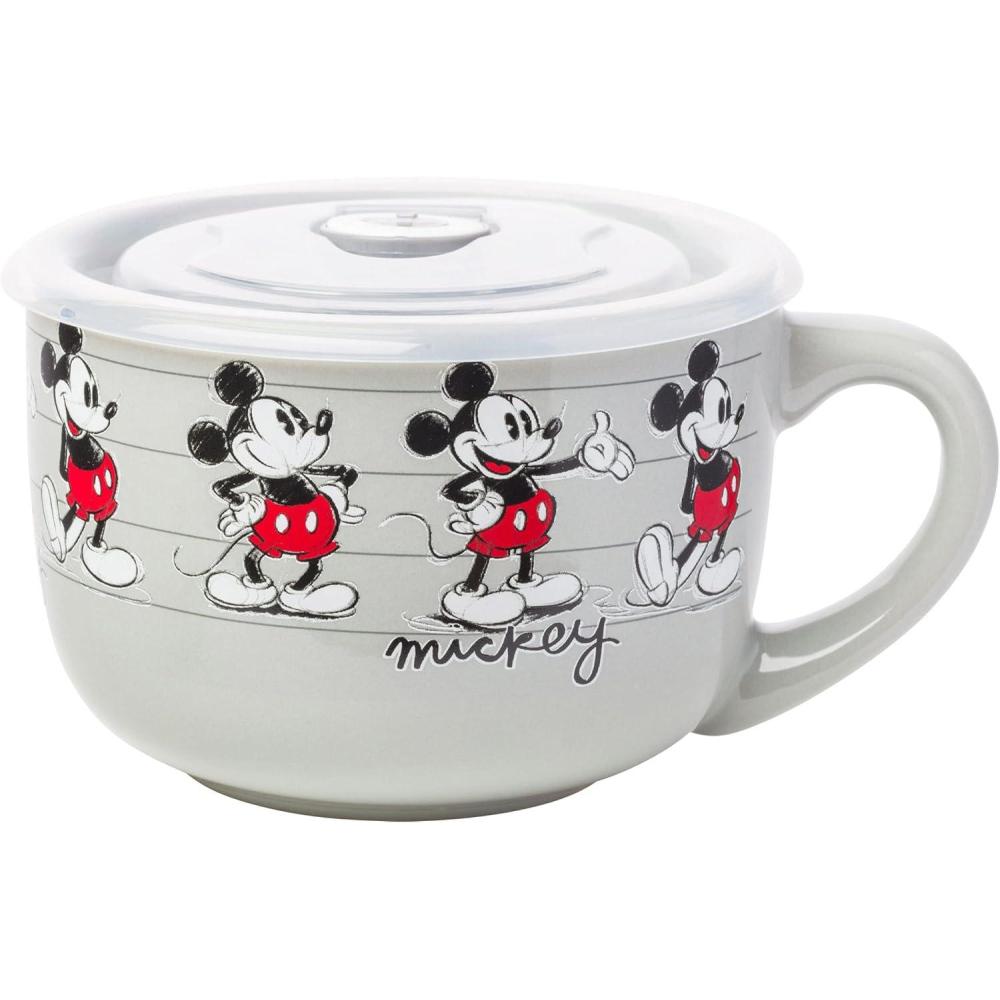 imageSilver Buffalo Mickey ampamp Minnie Todo Es Mejor Ceramic Soup Mug 24 OuncesMickey Sketch Line Up