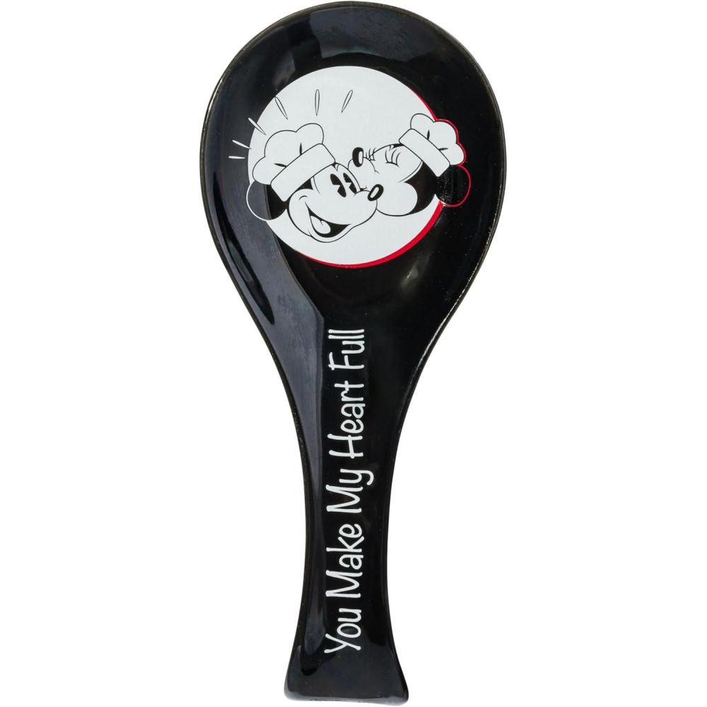 imageSilver Buffalo Pixar Ratatouille Ceramic Spoon Rest Featuring Gusteaus and RemyBlackMulti
