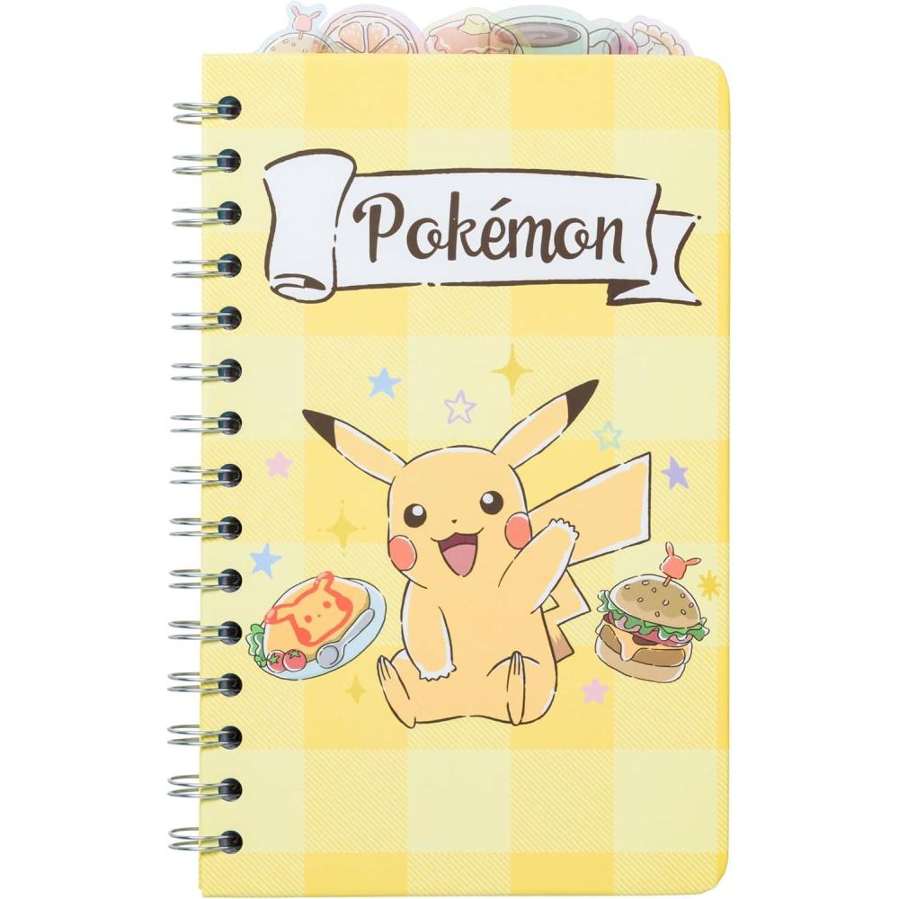 imageSilver Buffalo Pokemon Pokeball Starters Spiral Tabbed Notebook 8 x 5 InchesPokemon Tossed Cafe